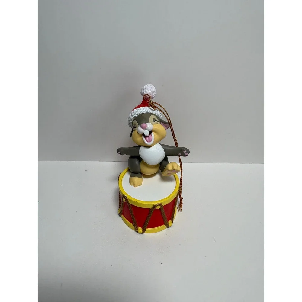 Disney Christmas Magic Thumper Rabbit on Drum Ornament Bambi Holiday w Box